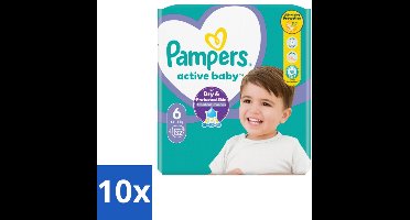 10 x Pampers – Luiers – Active Baby Maat 3 (6-10 kg) – 90 Luiers - Luiers Voor Baby - Droge Luiers - Baby Droogheid - Droge Luiers Voor Baby - Droge Luiers 3 Maat