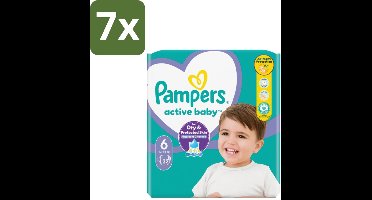 7 x Pampers – Luiers – Active Baby Maat 3 (6-10 kg) – 90 Luiers - Luiers Voor Baby - Droge Luiers - Baby Droogheid - Droge Luiers Voor Baby - Droge Luiers 3 Maat