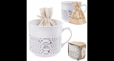 XL Keramische Mok 650ml met Zeefje voor Thee, Koffie & Warme Dranken