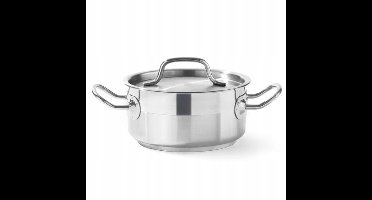 Hendi Profi Line Lage Kookpan met Deksel, 1,5L, Inductie