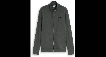 Tom Tailor - Sweatjack van katoen - Maat XXL - Darkest Olive