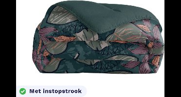 Zelesta Royalbed Flower Power 200x200 - Dekbed zonder overtrek - met Instopstrook - Wasbaar dekbed met Vaste Overtrek - All year zomerdekbed & winterdekbed