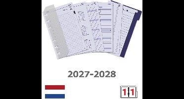 Kalpa 6321-27-28 150 x 95 mm Senior Planner Organizer Vulling 1 Dag per Pagina NL Jaardoos 2027 2028