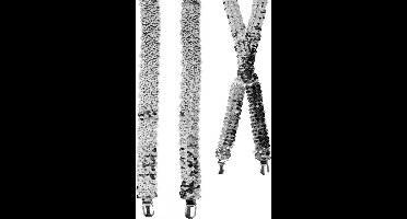 Bretels pailletten Zilver
