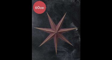 Kerstster "lysa" rood - 60cm