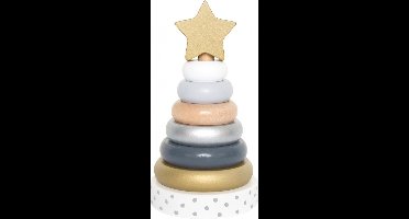 Jabadabado - Stapeltoren - Ringen - Goud / zilver / wit - Met ster