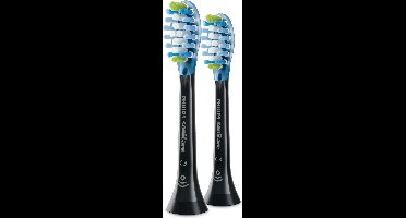 Philips Sonicare - Opzetborstel - 2 Stuks - Zwart - HX9042/33 - Tandplakverwijdering