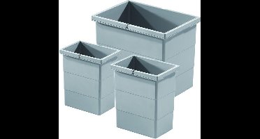 Hailo Afvalsysteem Separato 2x7+15 Liter kleur grijs