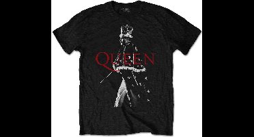 Queen - Freddie Crown Heren T-shirt - XL - Zwart