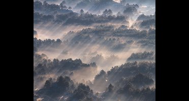 Komar Pure | rays | wolkendek | fotobehang op vlies 300x250cm