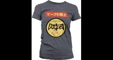 DC Comics Batman Dames Tshirt -2XL- Japanese Retro Logo Grijs