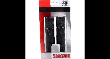 Simson Comfortabele fietshandvatten met ergonomische grip - zwart - geschikt voor gripshift en standaard versnellingen