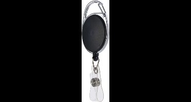 Scoby - Clip-Badgehouder - Trekkoord - Badgehouder - 45 cm - Zwart