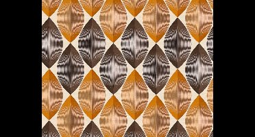 GRAFISCHE BOLLEN BEHANG - Beige Bruin Oranje - AS Creation Adelaide