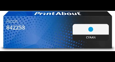 PrintAbout huismerk Toner 842258 (IM C3000) Cyaan geschikt voor Ricoh