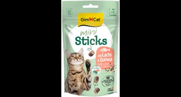 12x GimCat Mini Sticks Kattensnack Zalm & Quinoa 50 gr