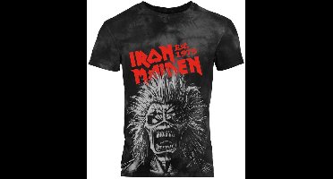 Iron Maiden Jumbo Scream Head Heren T-shirt - zwart/grijs - M
