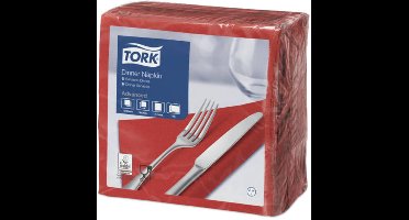 Tork 478752 dinnerservet advanced rood 39x39 cm 2-laags 1800 stuks (478752)