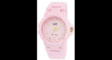Q&Q Herenhorloge kunststof goudkleurig, 10 ATM