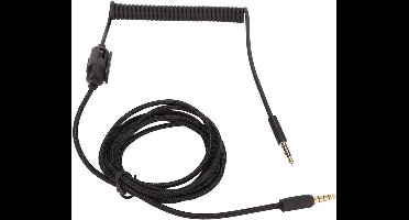 Vervangingskabel voor Gaming Headsets, 3.5mm Male naar Male Spiraalkabel voor PC en Laptop, Geluidskwaliteit Verbeteren