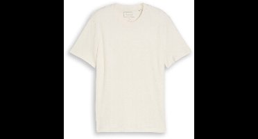 Tom Tailor Denim - T-shirt van katoenen badstof - Maat XXL - Wool White