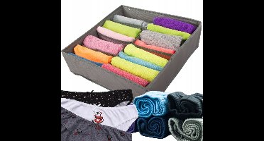Pingyang Rongrong Serie - Make-up Organizer - 8 Vakken - Grijs - 32x32x10cm
