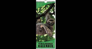 Dieren In De Vrije Natuur - Verjaardagskalender 13 X 33 cm