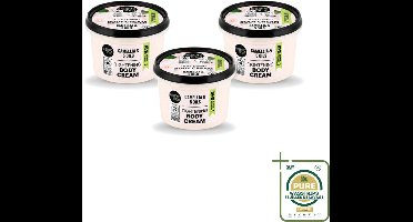 3 x Organic Shop - Organic Camellia & 5 Oils Body Cream - Verzachtend en Hydraterend - 250 ml - Wasstrips - Huidverzorging - Hydraterende Crème - Verzachtende Crème - Droge Huid - Natuurlijke Crème
