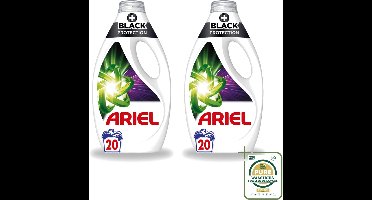2 x Ariel – +Revita Black – Vloeibaar Wasmiddel – 900 ml - Wasstrips - Donkere Was - Kleurbescherming - Vlekverwijdering - Cools Wasmiddel - Zwarte Kleding Beschermen