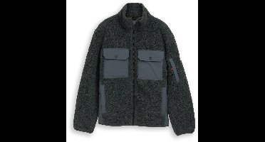 Tom Tailor - Teddy-jas met zakken - Maat XXXL - Darkest Olive
