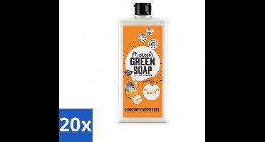 20 x Marcel's Green Soap - Afwasmiddel - Sinaasappel & Jasmijn - Voor dagelijks gebruik - 500 ml - Voordeelverpakking - 20 stuks