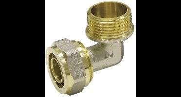 Knelfitting bocht 32 x 3 - 3/4 inch buitendraad voor polyethyleen buizen