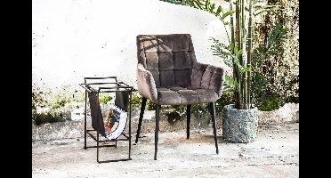 PTMD Flair grey eetkamerstoel