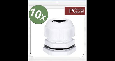 Quadrios 24CA412 Wartel PG29 Polyamide Wit 10 stuk(s)