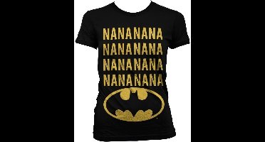Batman NaNa Girly T-shirt voor dames, zwart