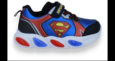 Superman Jongens Sneaker Met Lichtjes | Blauw | Maat: 31