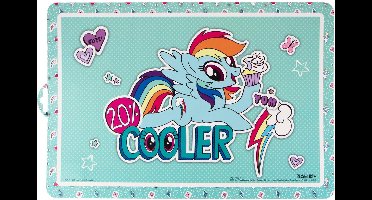 Placemat voor kinderen - 6x stuks - My Little Pony print - 43 x 28 cm - Eten en knutselen - onderleggers - paarden
