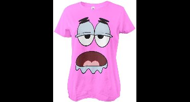 Spongebob Patrick Big Face Girly T-shirt voor dames, roze