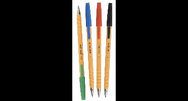 Q-CONNECT Zwarte Pen met Verwisselbare Vulling - 0.4mm Lijn