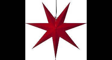 Star Trading Grote papieren sterlamp 'Rozen', netvoeding, E14-fitting, rood, Ø 70cm