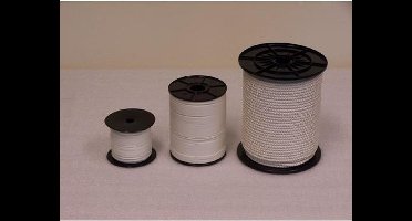 Nylonkoord 6mm Gevlochten Wit Pak 10m