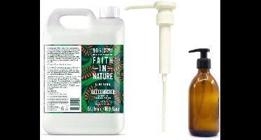 FAITH IN NATURE - Conditioner Aloe Vera Refill 5 Liter - met pomp - nu met GRATIS glaze refill fles 500ml
