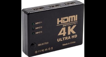3 in 1 HDMI Switch Splitter - 4K & Full HD 3 poort