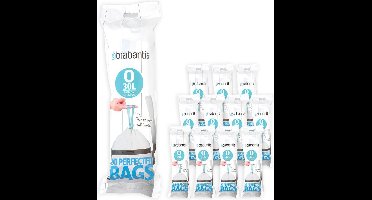 Brabantia PerfectFit Vuilniszakken - 30 l - Code O - 12 rollen x 20 stuks
