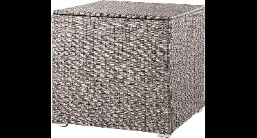 CASARIA Opbergbox - Polyrattan 318 L met Deksel 75x75x70cm Tuin- Beige