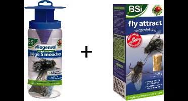 Professionele vliegenval + vliegenlokstof 400gr (biologisch en ongevaarlijk!)