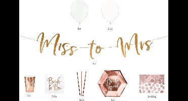 Decoratie Pakket Bachelorette Rosé Goud