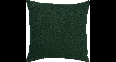 Dutch Decor JAMES - Sierkussen 45x45 cm - duurzaam katoen – effen kleur - Mountain View - donkergroen - Inclusief binnenkussen - Luxe kussens voor woonkamer & bank
