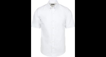 Steppin' Out Short Sleeve Overhemd Oxford Yale Wit - Maat S - Heren