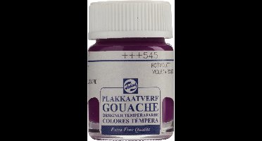 Talens Plakkaatverf Extra Fijn - 16 ml Rood Violet 545 - Hoog gepigmenteerde matte afwerking - Zachte consistentie - Ideaal voor kunstenaars & ontwerpers